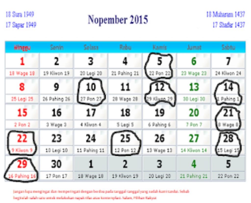 Peristiwa Spektakuler Bulan November Yang Wajib Anda Tahu