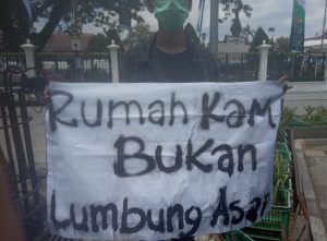 Puluhan Aksi Masa Yokyakarta Lawan; Monopoli Tanah Sebagai Biang Dari Kebakaran Hutan