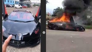 Ini Dia Alasan Mobil Lamborgini Aventador Raffi Ahmad Terbakar