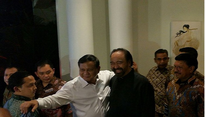 Prabowo & Surya Paloh, (Foto: kompas.com)