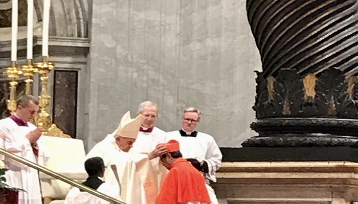 Uskup Suharyo Resmi Sebagai Kardinal (foto: dok. menlu)