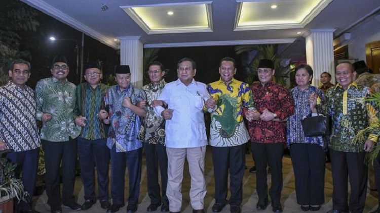 Pimpinan MPR Harus Akur, Prabowo; Memberikan Masukan Terhadap MPR Yang Baru, (Foto: Tirta.id)