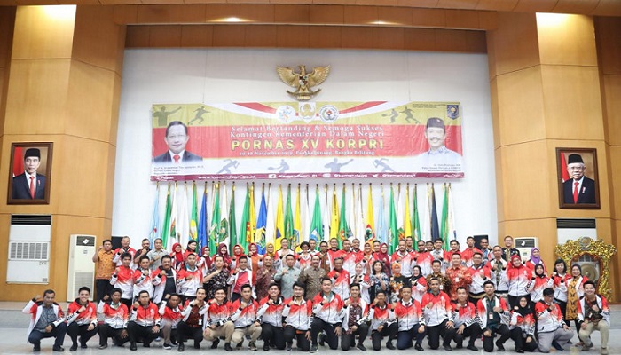 Atlet Kemendagri Di Pornas (foto: kementerian)
