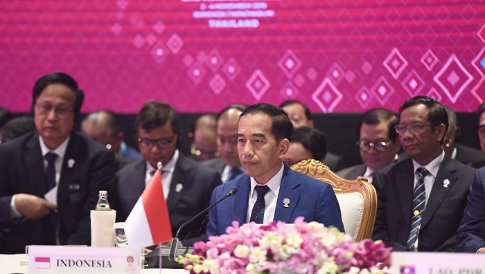 Jokowi Saat Menyampaikan Pendapat Di APT (foto: menlu)