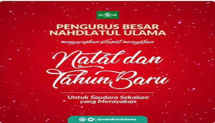 PBNU Ucapkan Selamat Natal (foto: ist)