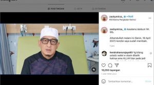 Di Isukan Meninggal, Ustadz Zacky Mirza Angkat Bicara