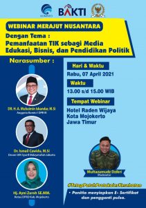 Digitalisasi UMKM, Bakti Kominfo dan Komisi I DPR RI Gelar Webinar