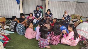 TAGANA PB PMII Lakukan Trauma Healing Bersama Masyarakat Terdampak Semeru.