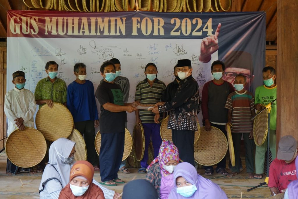 Komunitas Perajin Bambu se-Bantul Titip Pesan Pada Muhaimin
