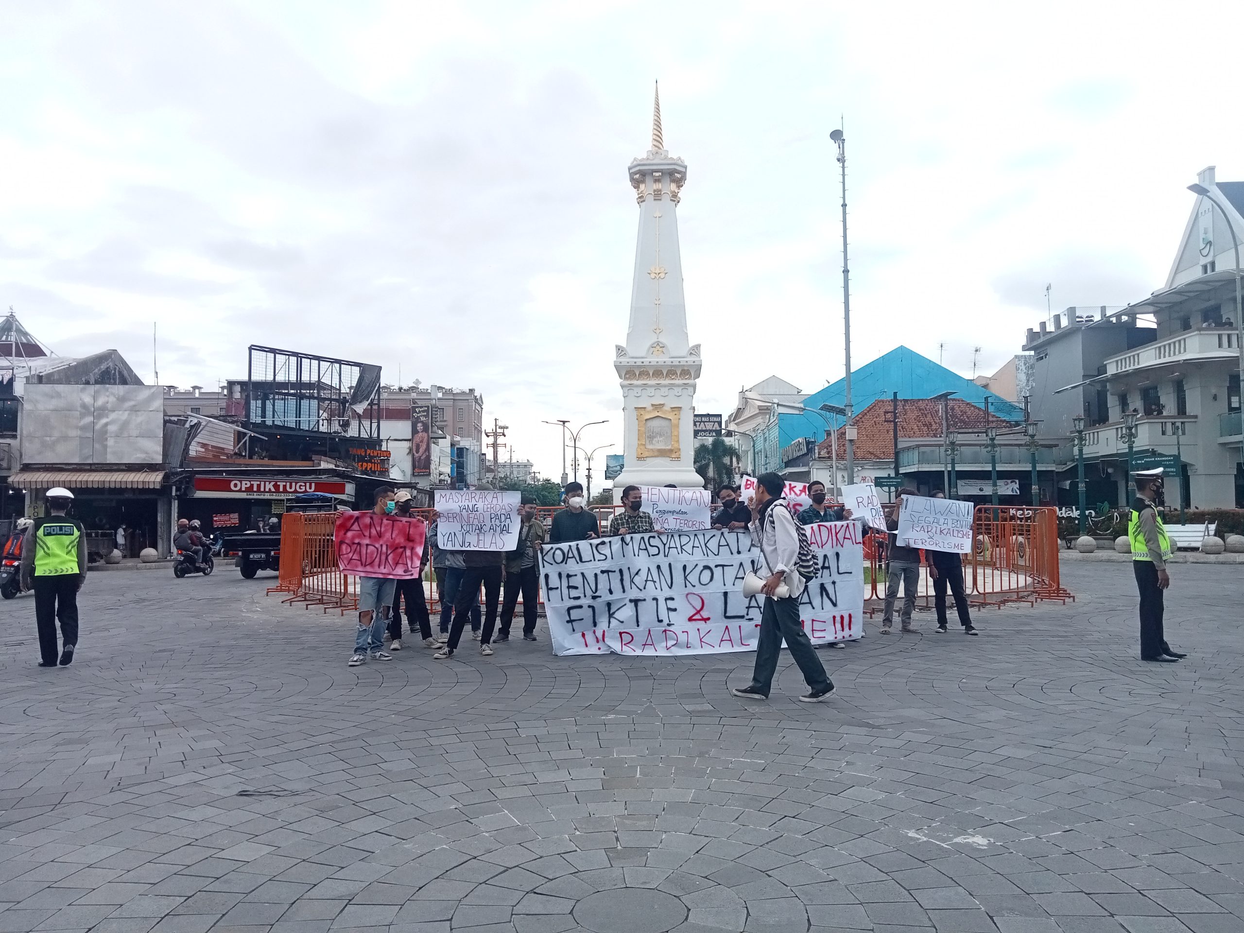 Koalisi Komar Gelar Aksi Di Tugu, Tolak Segala Tindakan Radikalisme dan Terorisme