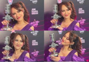 Happy Asmara Raih Penghargaan SCTV Music Awards 2022, Senyumnya Bikin Salfok!