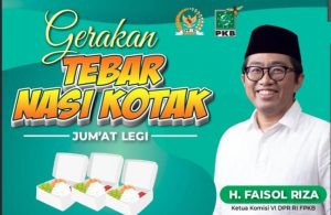 Jum’at Berkah! Relawan H. Faisol Riza Bagi-Bagi Nasi Kotak di Kabupaten Probolinggo