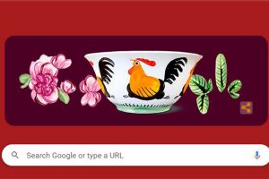 Mangkuk Ayam Jago, Menjadi Hadline Google Doodle Hari ini