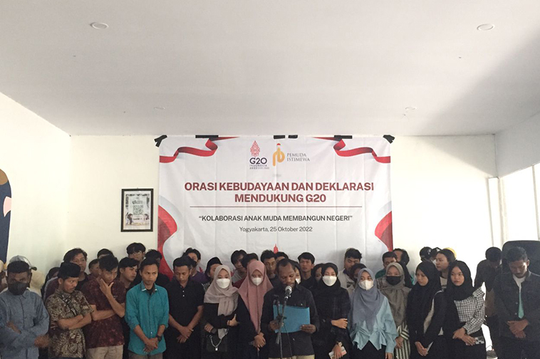 Pemuda Istimewa (PI) Yogyakarta Lakukan Deklarasi Mendukung G20