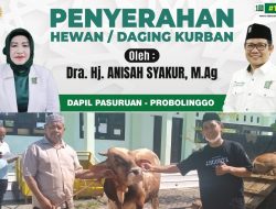 Gus Muhaimin dan Anisah Syakur Berbagi 100 Hewan Qurban