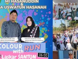 Family Time Fun Color Run With SanTun Menutup Dengan Manis, Puncak Acara SanTun (MI Hasanuddin & RA Uswatun Hasanah) di HUT RI ke-78