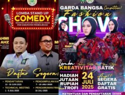 Jelang Pelantikan, Garda Bangsa akan Adakan Lomba Stand Up Comedy dan Fashion Show