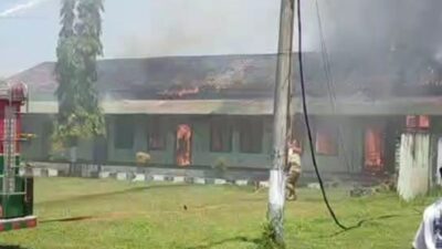 Gudang Bekas Dapur Yon Zipur 10 Probolinggo Terbakar, Diduga Korsleting Listrik