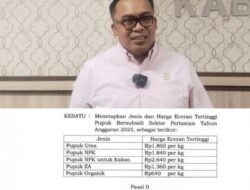 Muchlis Sambut Penurunan Harga Pupuk, Tapi Ingatkan: “Jangan Ada yang Jual di Atas HET”