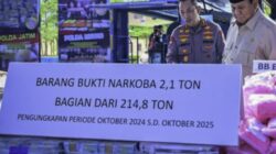 Prabowo Pimpin Pemusnahan 214 Ton Narkoba, Tegaskan Perang terhadap Ancaman Besar