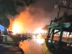 Polisi Perketat Pengawasan Nelayan Kalirejo Usai Perahu Terbakar