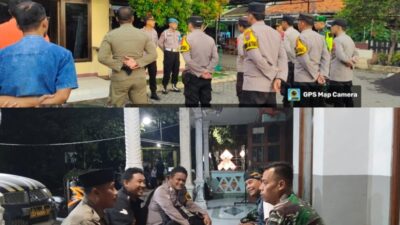 Jelang Lebaran, Polsek Krejengan Gelar Apel dan Perkuat Patroli Tiga Pilar