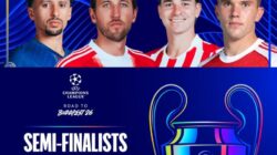 Empat Klub Bertahan di Liga Champions, Perebutkan Tiket Final Eropa