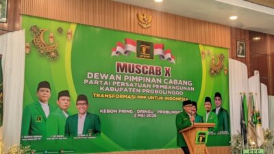 Lintas Partai Hadir di Muscab PPP Probolinggo, Habib Mahdi Terpilih Lagi