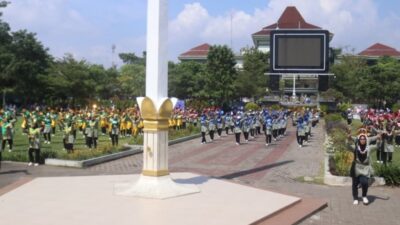 Ribuan Guru TK di Probolinggo Rayakan HUT IGTKI-PGRI dengan Senam dan Tari Kolosal
