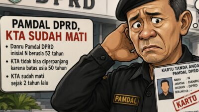 KTA Diduga Mati Dua Tahun, Status Keanggotaan Danru Pamdal DPRD Dipertanyakan