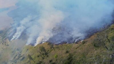 PMI Probolinggo Bantu Padamkan Karhutla di Gunung Bromo