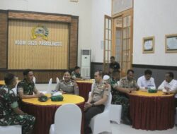 Kapolres Probolinggo Temui Dandim 0820, Perkuat Sinergi TNI-Polri