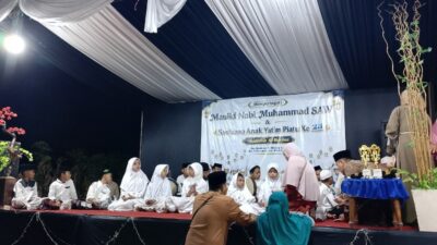 Maulid Nabi di Musholla Al Hasyimi Diisi Santunan Anak Yatim