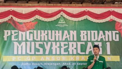 Pengurus PC GP Ansor Kraksaan Dikukuhkan, Abd Rahman Tekankan Kader Harus Berdampak