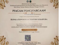Polsek Sukapura Raih Penghargaan Penanganan Karhutla di Kawasan TNBTS