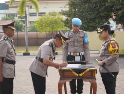 Kapolres Probolinggo Pimpin Sertijab Kabagops, Kasat Samapta, dan Kapolsek Gading